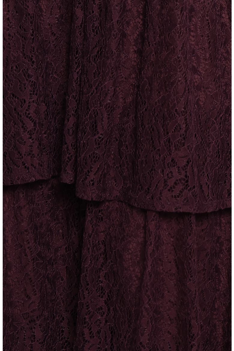 Miravelle Off the Shoulder Lace Maxi Dress, Alternate, color, PLUM LACE