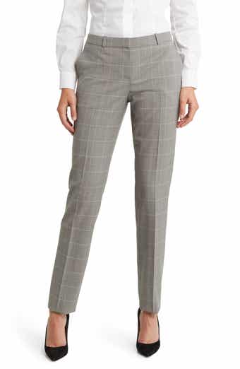 BOSS Tilunana Plaid Wool Pants