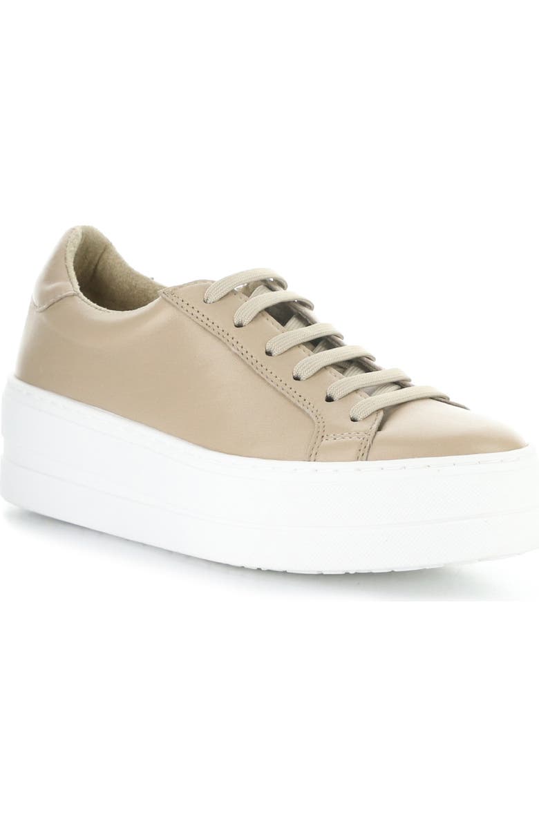 Bos. & Co. Maya Lace-Up Platform Sneaker, Main, color, Almondine