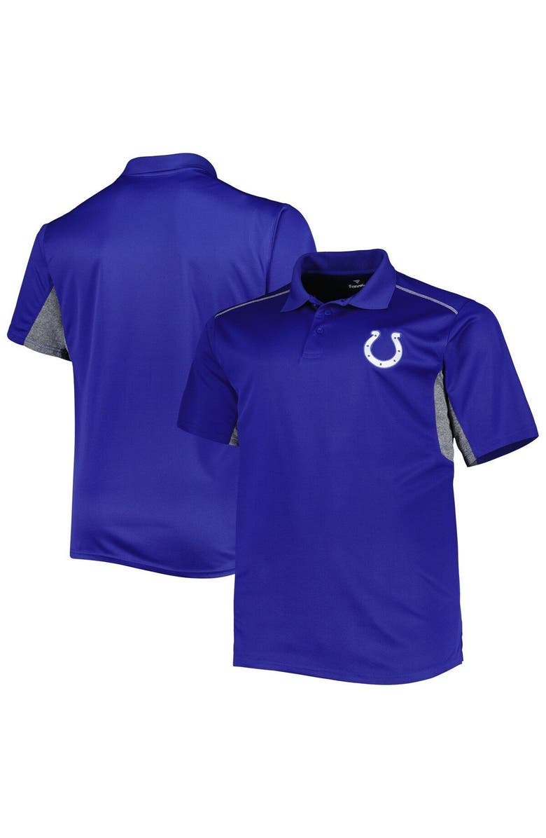 PROFILE Men's Royal Indianapolis Colts Big & Tall Team Color Polo, Main, color, 