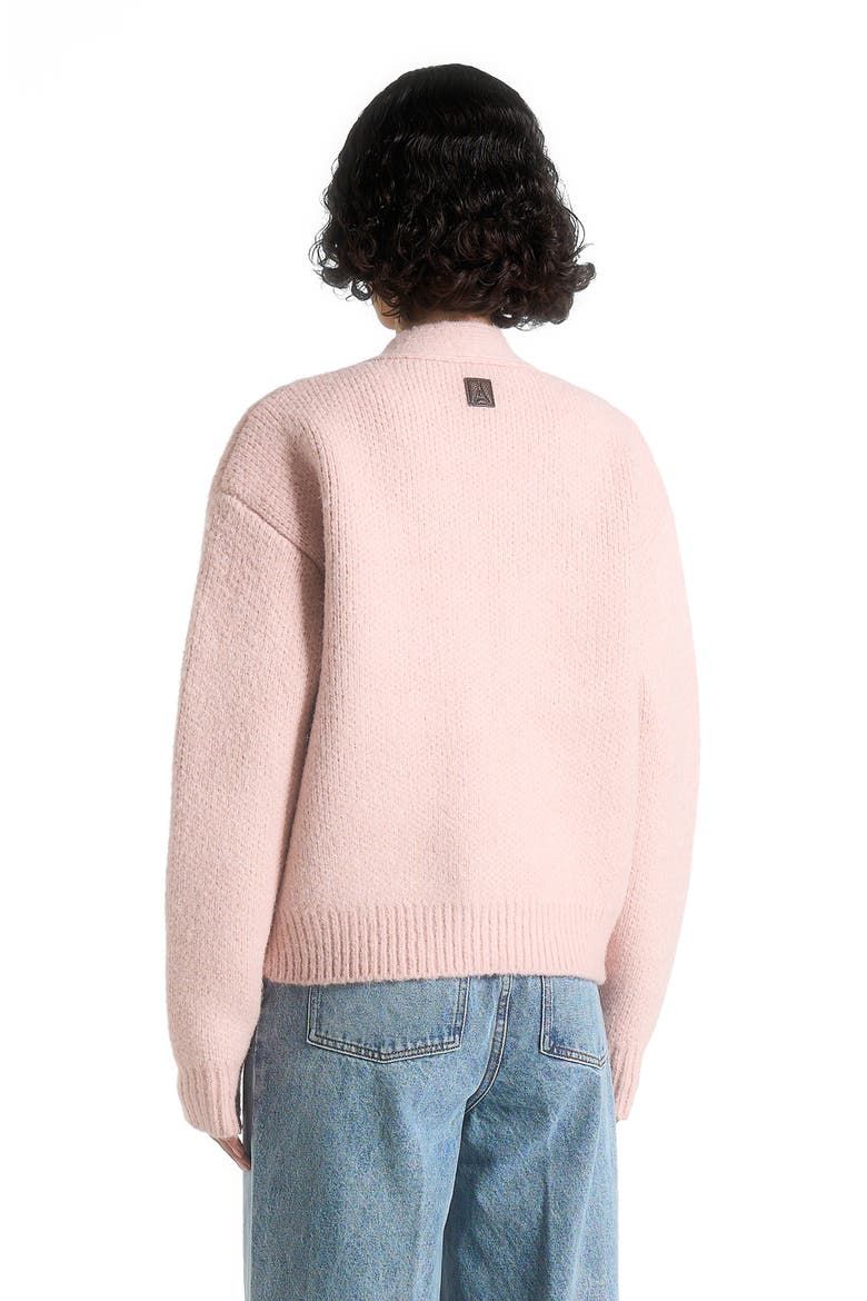 Charlie Unisex Knitted Cardigan, Alternate, color, Pale Pink