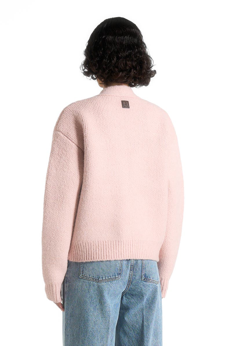 Manière De Voir Charlie Unisex Knitted Cardigan, Alternate, color, Pale Pink