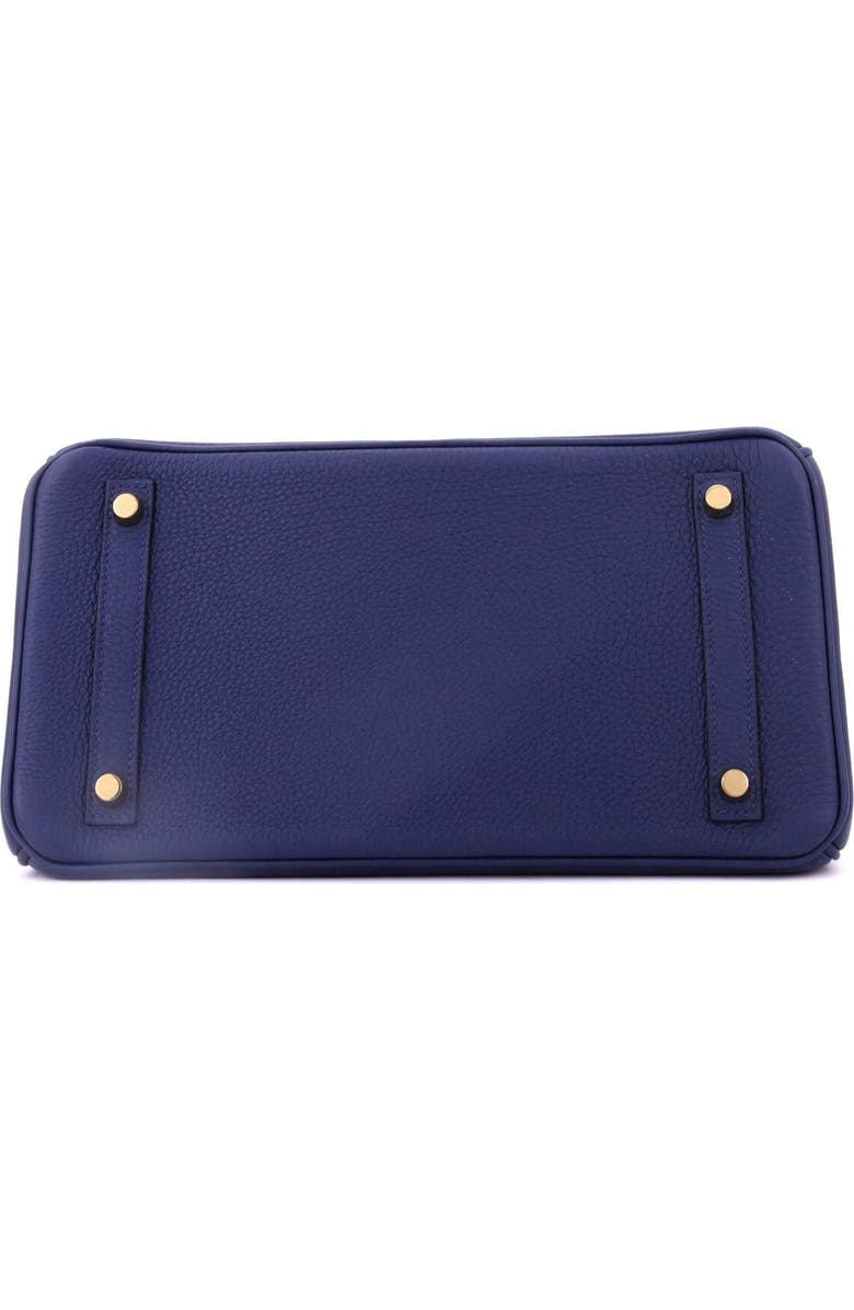 Pre-Owned Hermes Birkin Handbag Blue Togo with Gold Hardware 30, Alternate, color, Bleu Navy