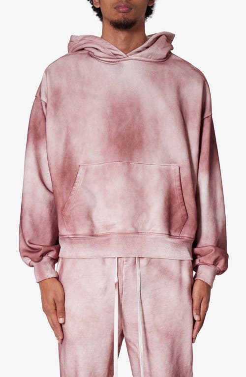 Mnml Optic Graded Cotton Hoodie In Red
