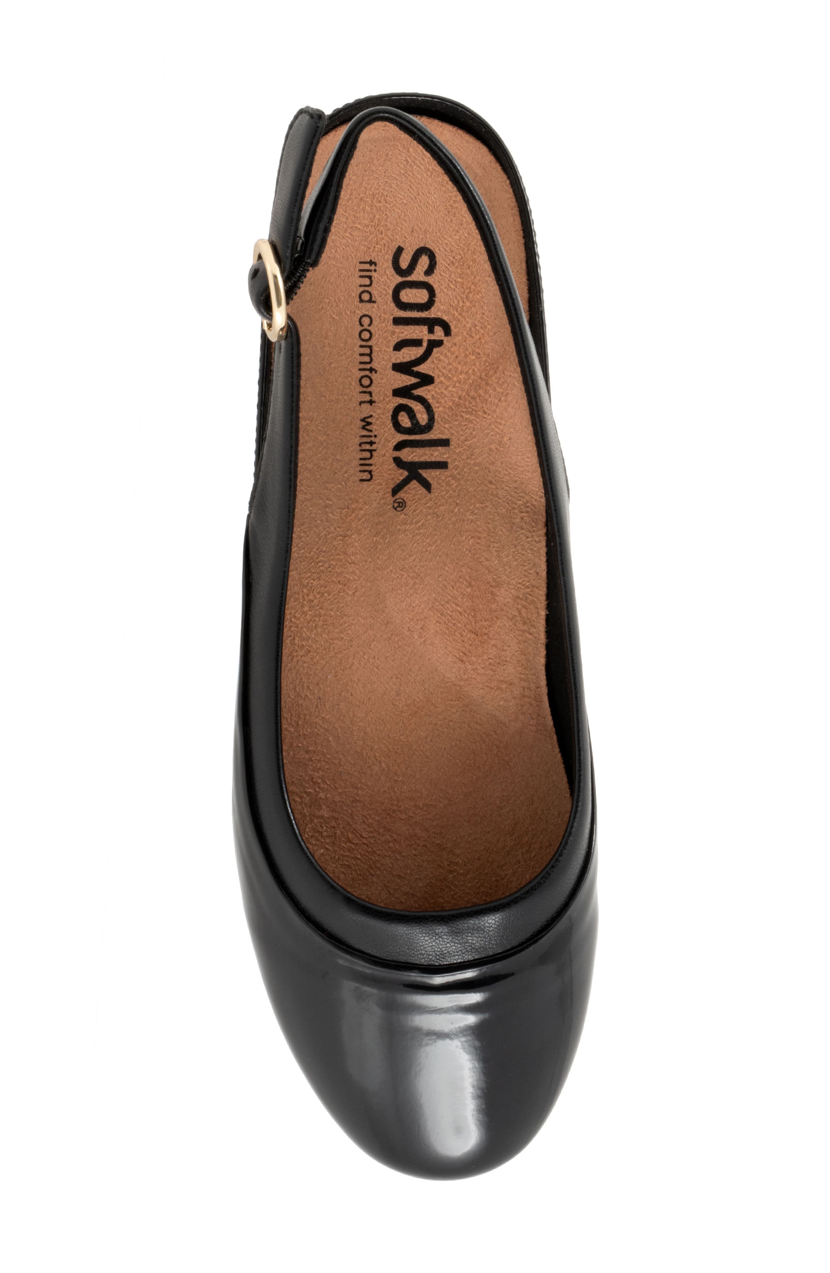 Sheffield Slingback Flat, Alternate, color, BLACK PATENT