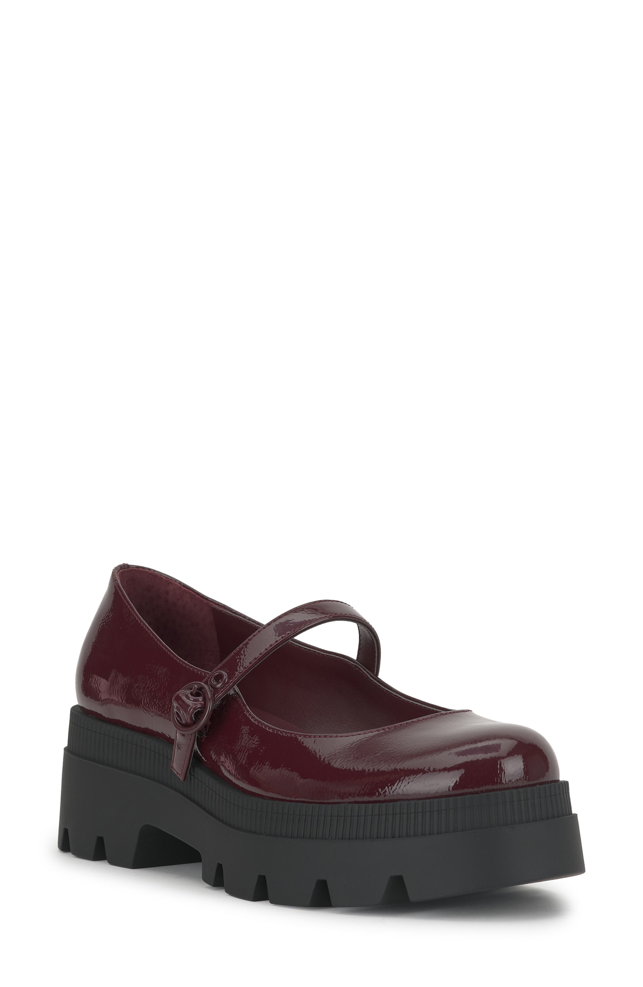 Uvelia Mary Jane Platform Pump, Main, color, DARK CHERRY