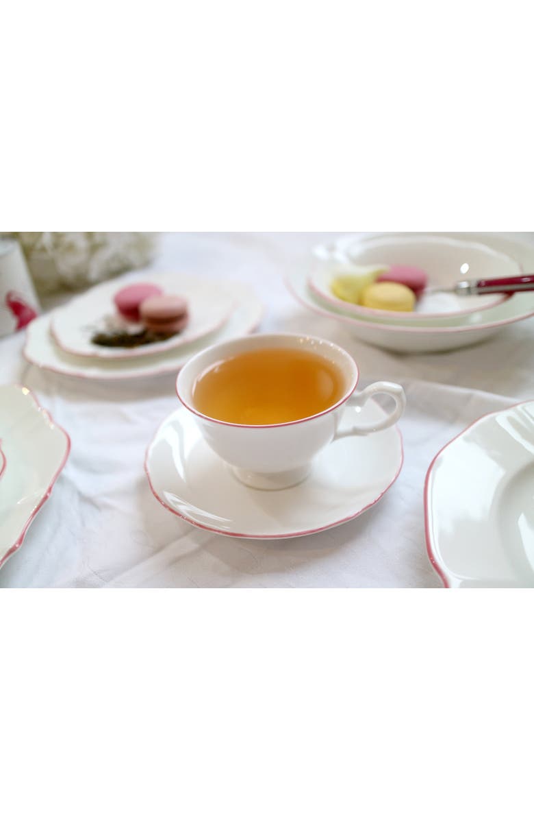 Twig New York Amelie Tea Cup & Saucer, Alternate, color, Roseate