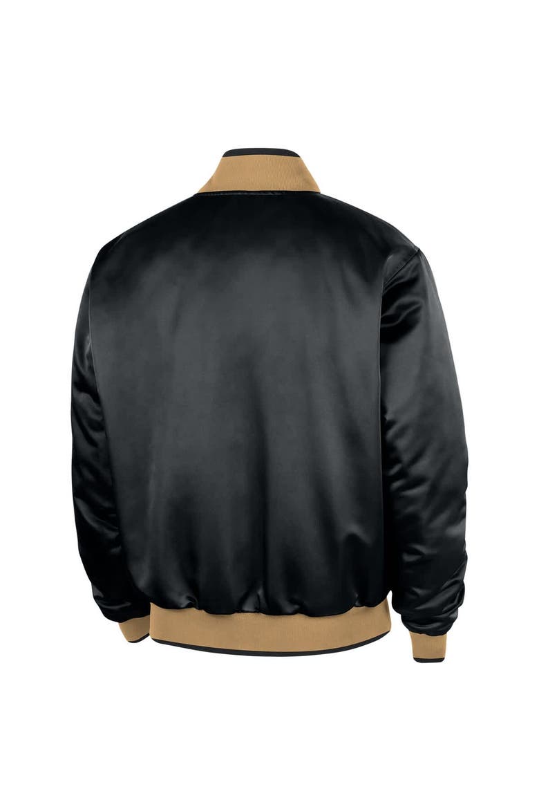 Men's Nike  Black Boston Celtics 2025/26 City Edition Remix Courtside Full-Snap Bomber Jacket, Alternate, color, Black