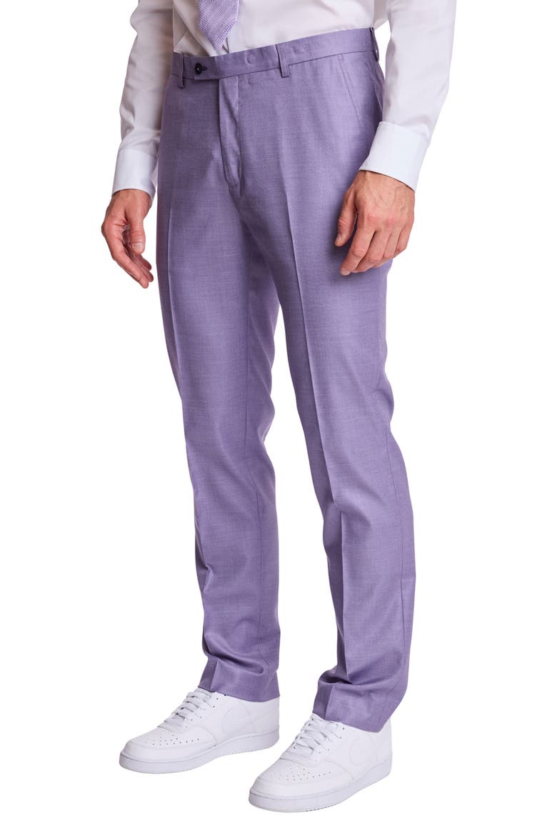 Downing Slim Fit Pants, Alternate, color, LAVENDAR SHARK