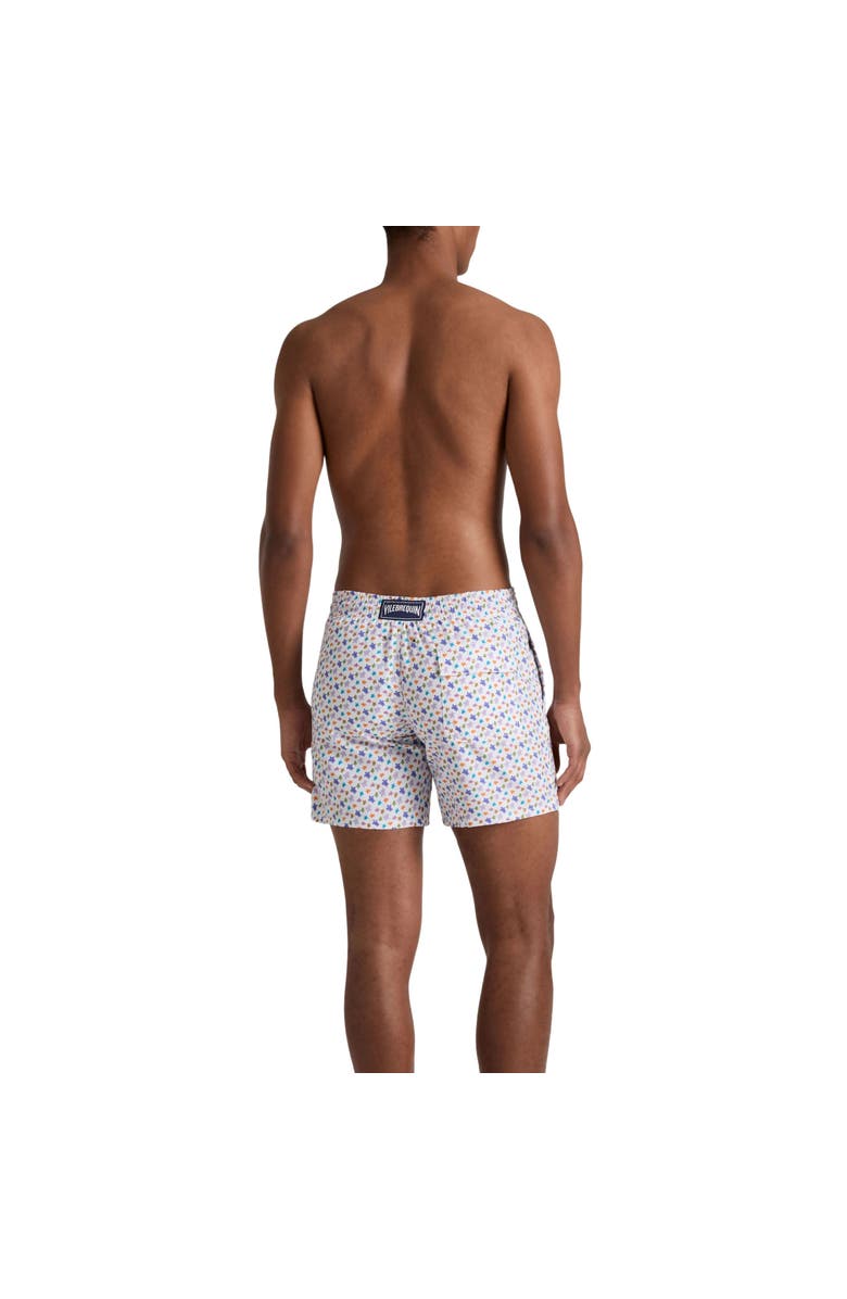 Vilebrequin Men Swim Shorts Micro Ronde des Tortues, Alternate, color, White