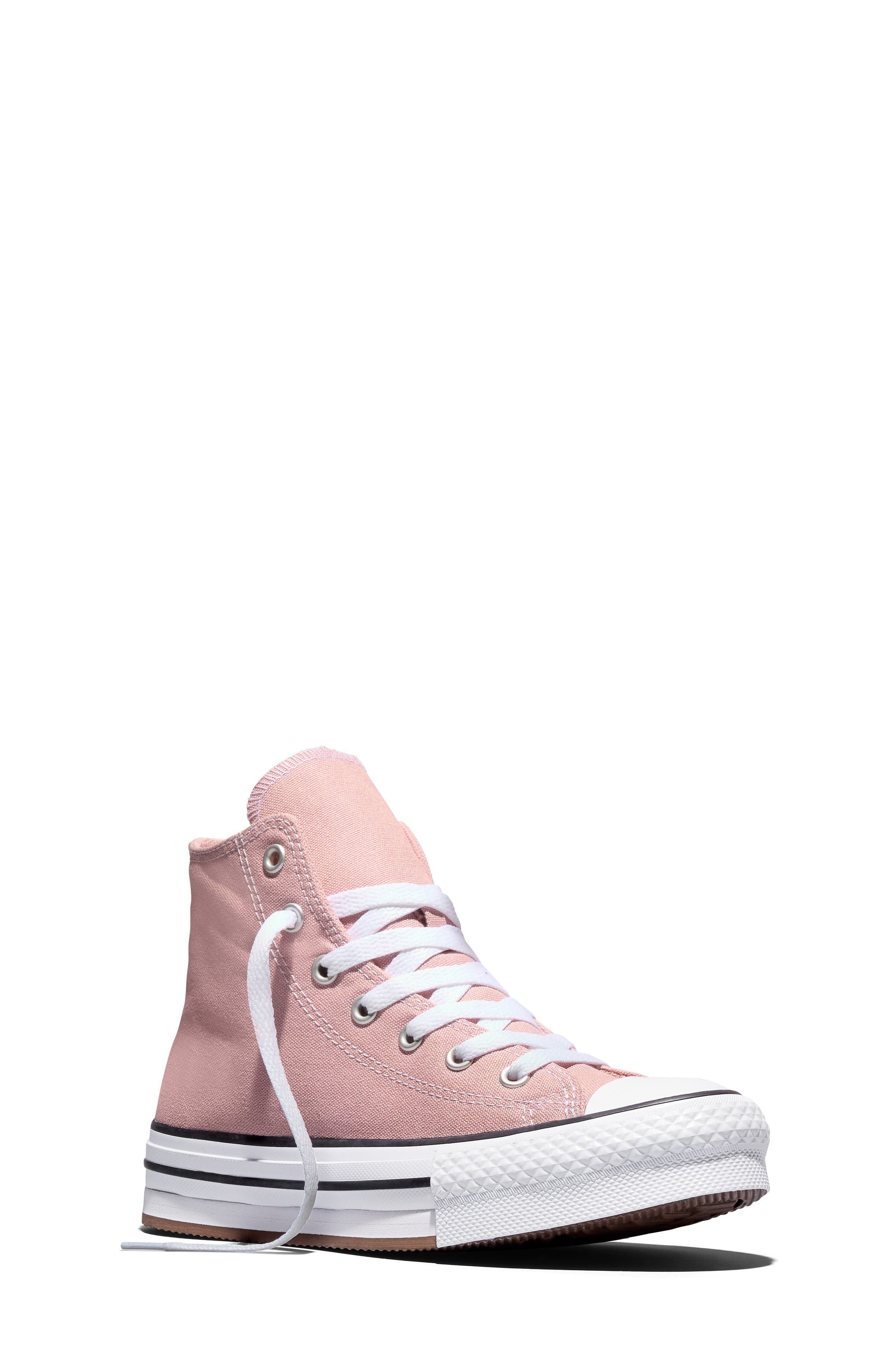 Kids' Chuck Taylor All Star Lift High Top Sneaker, Main, color, PETAL PIT/ WHITE/ BLACK
