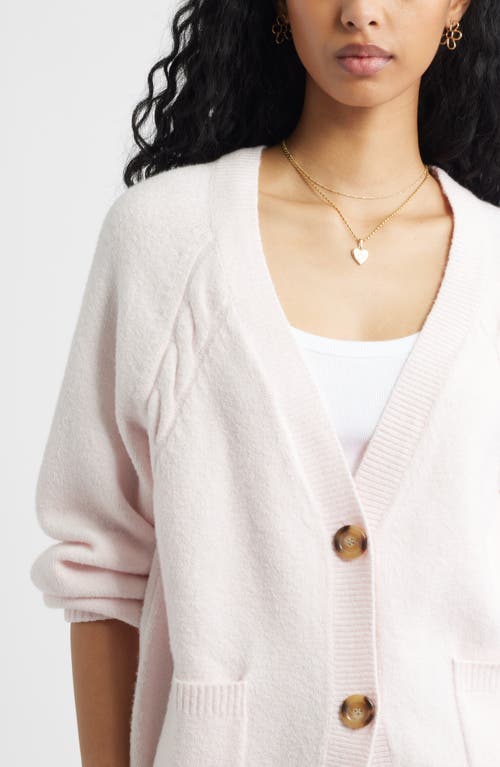 Bp. Relaxed Everyday Cardigan In Pink