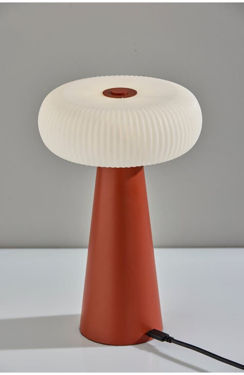 Adesso Lighting Ozzie Cordless Led Lamp In Reddish Brown