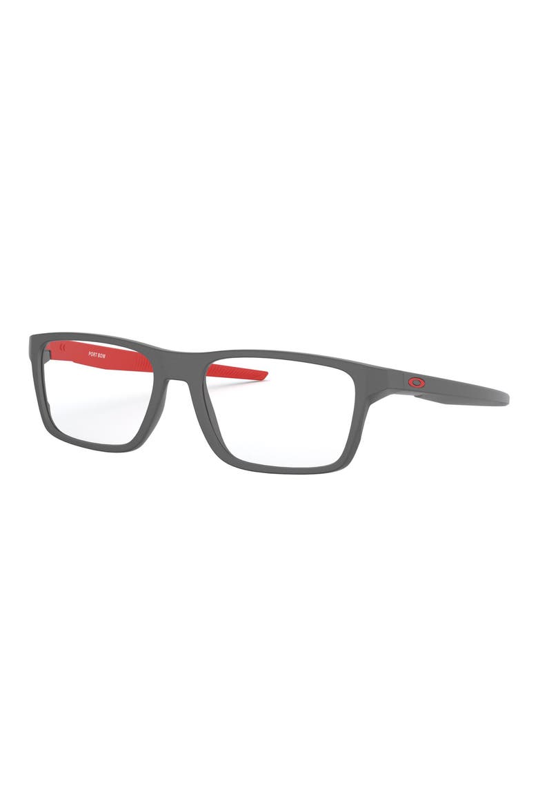 Port Bow 55mm Rectangular Optical Glasses, Alternate, color, LIGHT BLUE