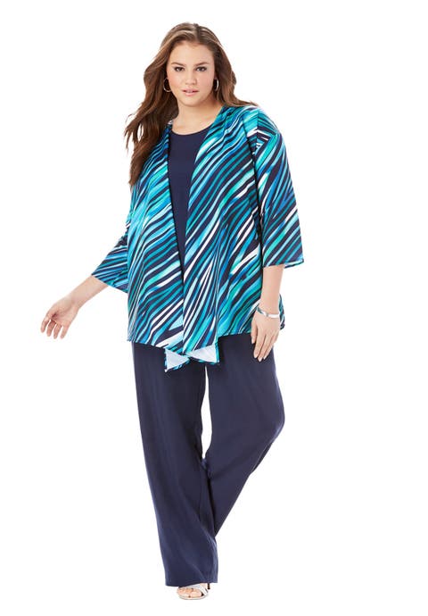 Three Piece Pant Suit (Plus)