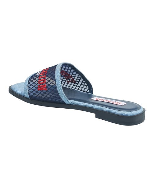 True Religion Brat Mesh Slip On Sandal In Blue