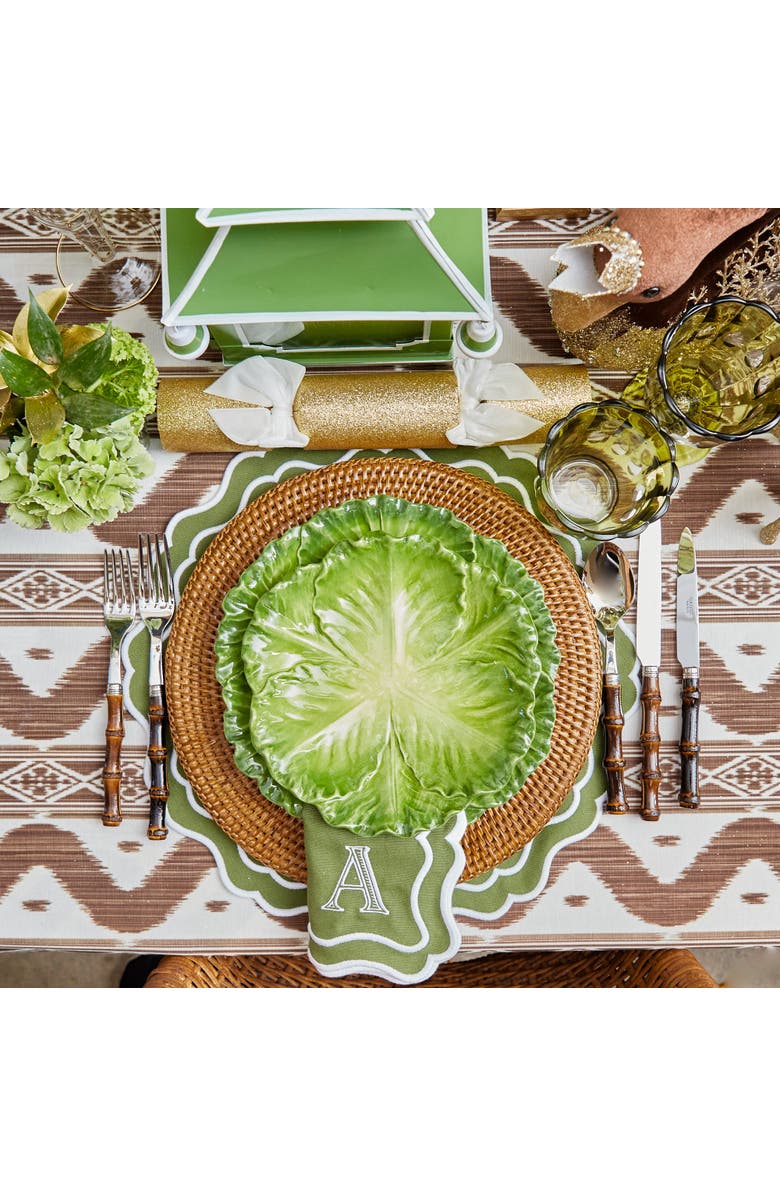 Mrs. Alice Serena Cabbage Starter Plate, Alternate, color, Green