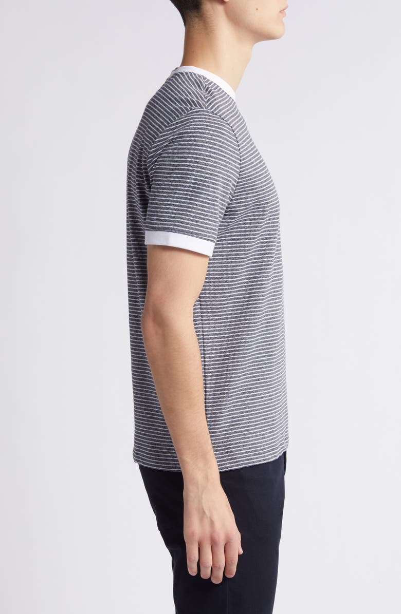 Robert Barakett Reznik Stripe Ringer T-Shirt, Alternate, color,