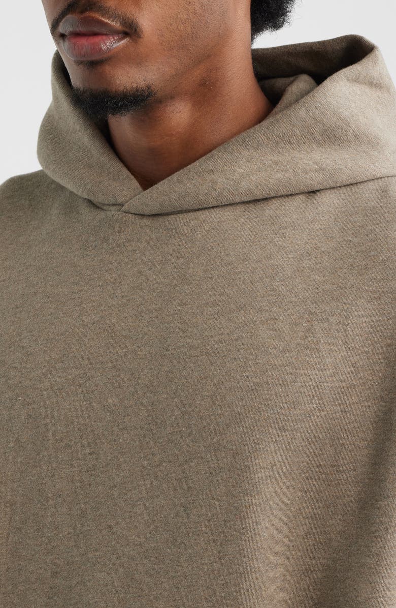 Fear of God Essentials Classic Fit Fleece Zip-Up Hoodie, Alternate, color, Homestead Heather