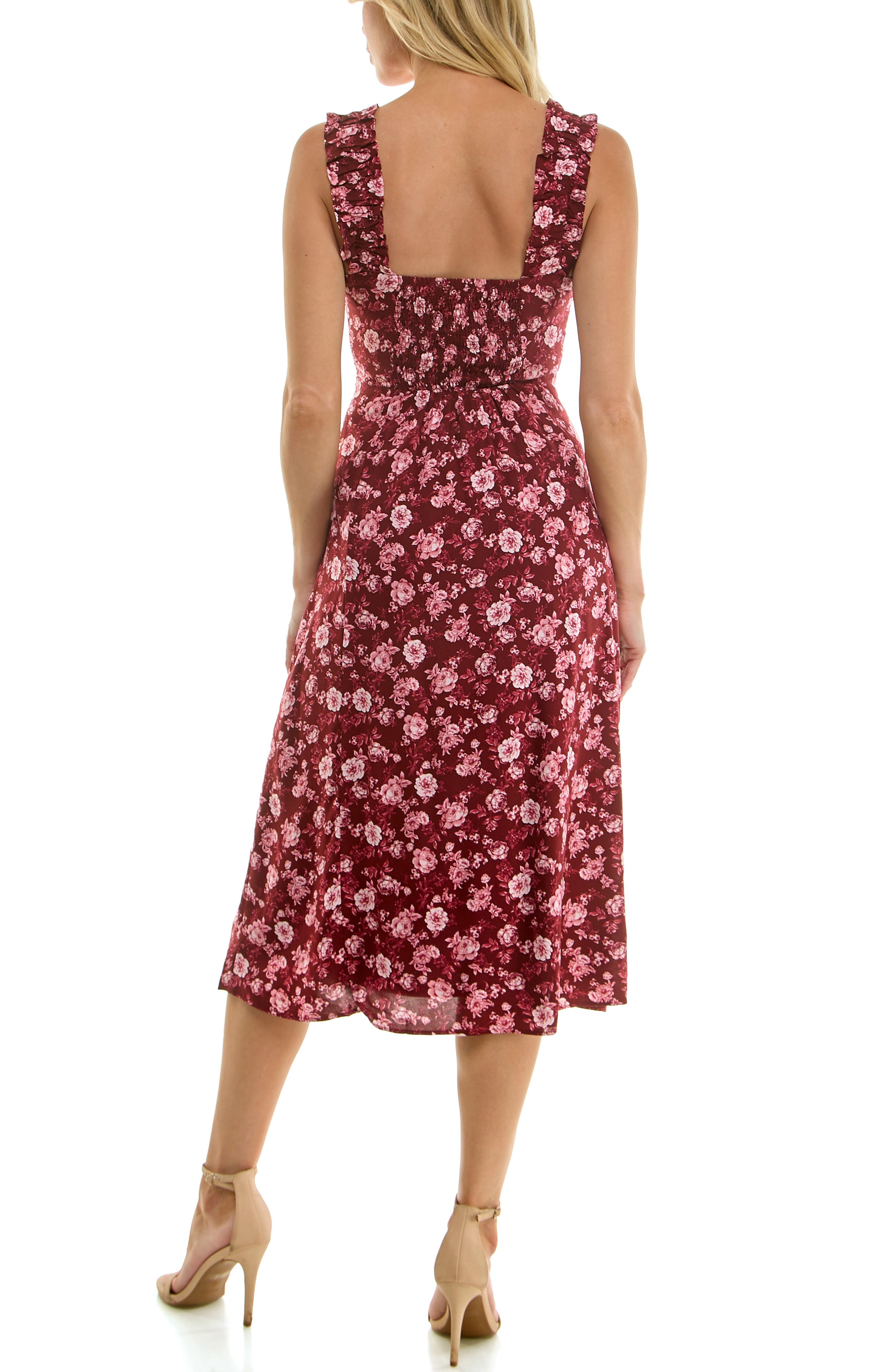 Ruffle Strap Sleeveless Midi Dress - image 2