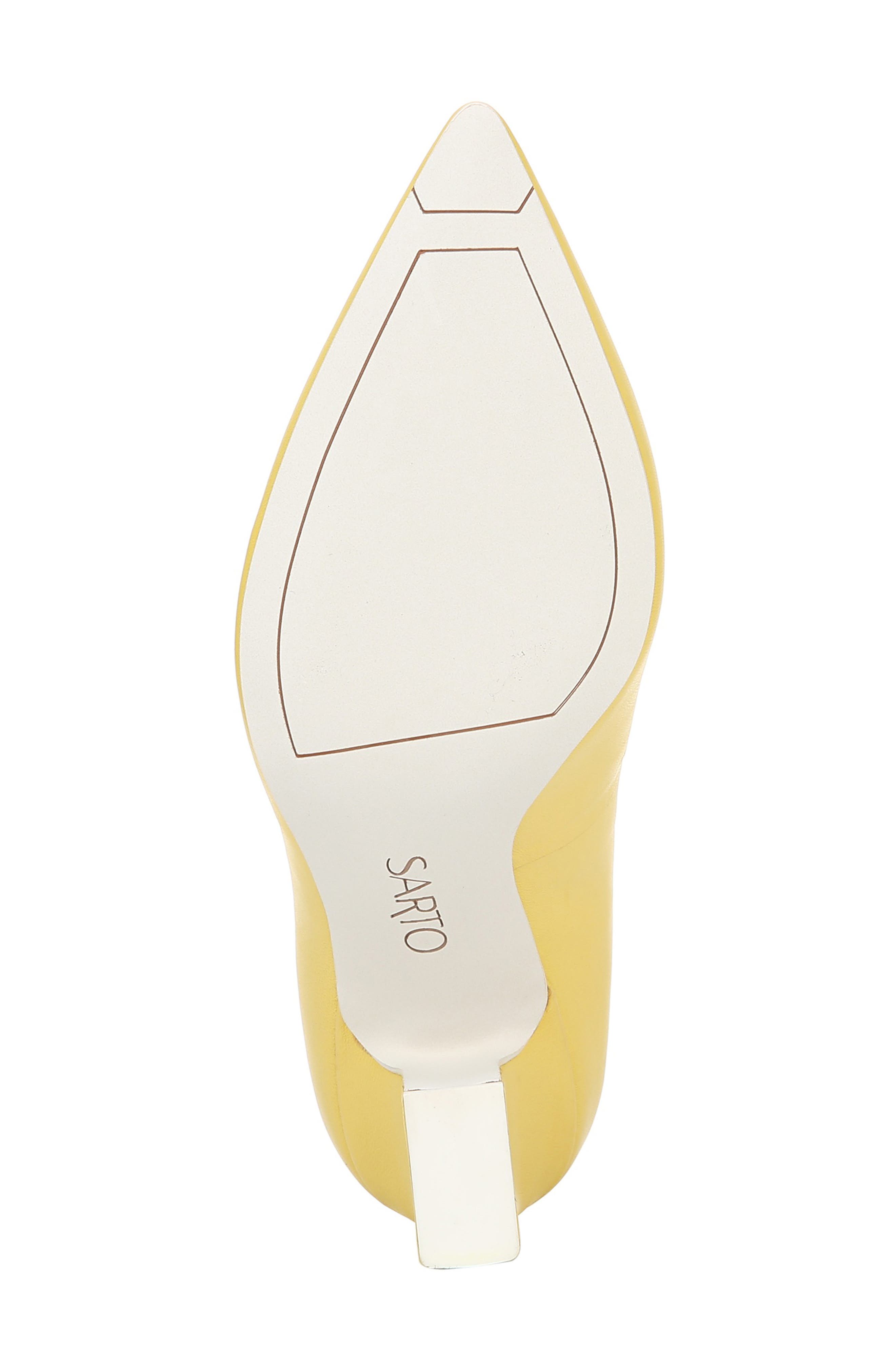 Sasha Pointed Toe Pump, Alternate, color, LEMON LEATHER