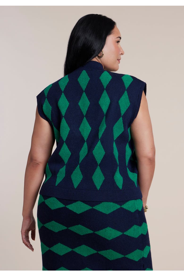 Intarsia Sweater Vest, Alternate, color, COLORBLOCK GEO