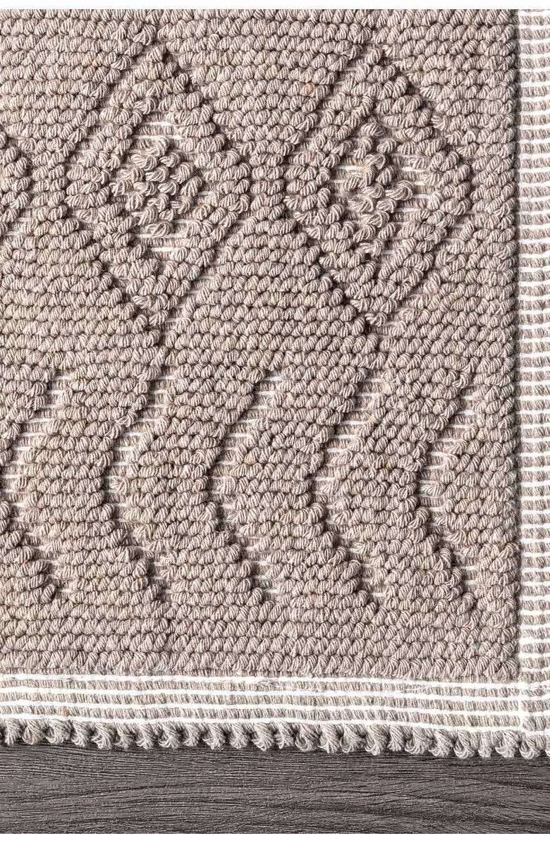 NULOOM Ethan Textured Trellis Bath Mat, Alternate, color,