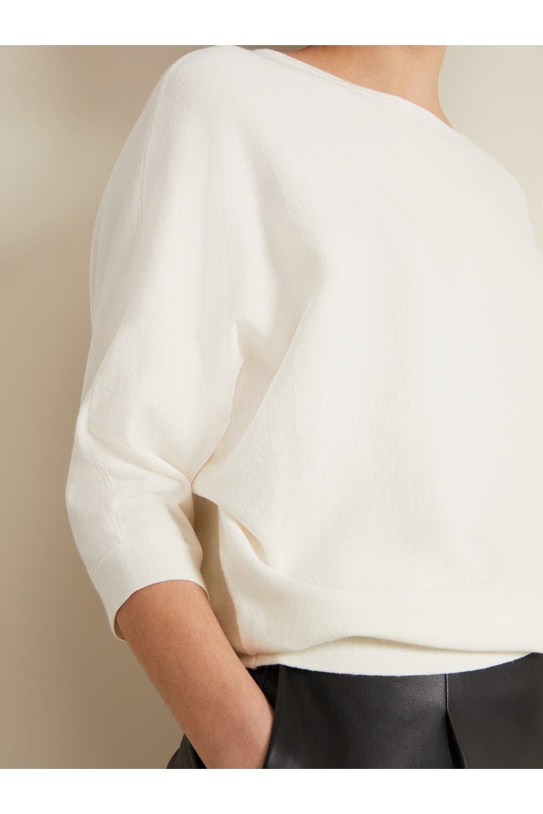 Cristine Slash Neck Knit Jumper, Alternate, color, Ivory