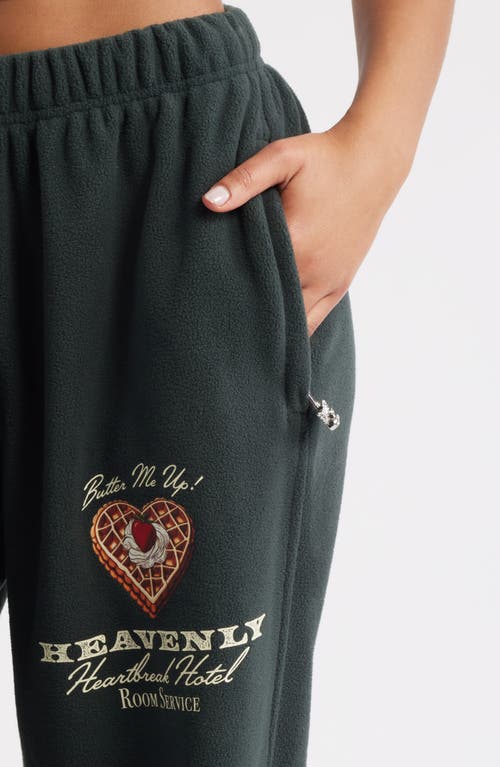 Boys Lie Heavenly Room Service Fleece Pants In Green