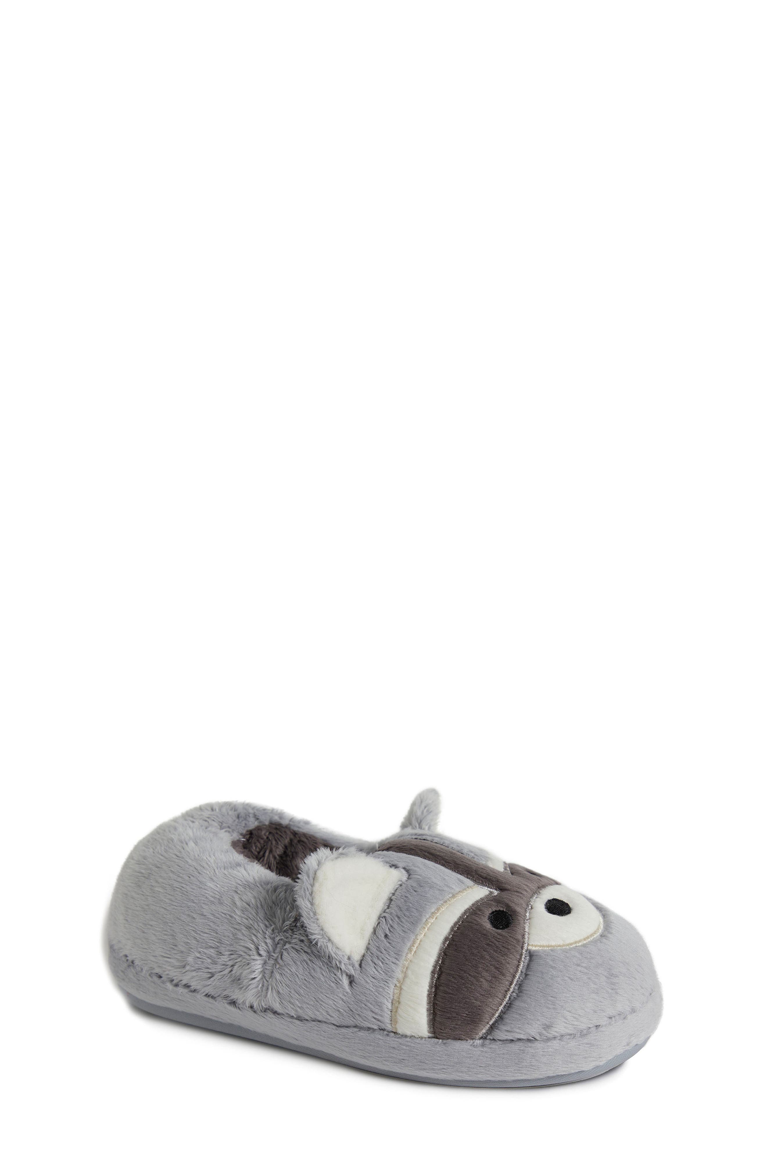 DEARFOAMS Kids' Emery Critter Faux Fur Slipper, Main, color, 