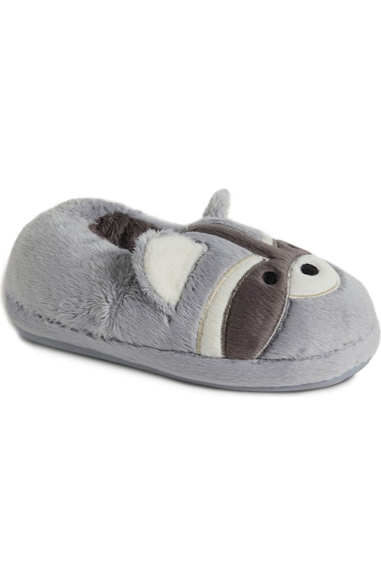 DEARFOAMS Kids' Emery Critter Faux Fur Slipper, Main, color,