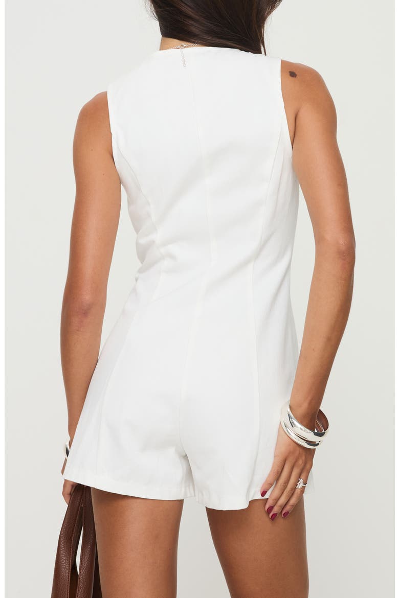 Damico Sleeveless Romper, Alternate, color, WHITE