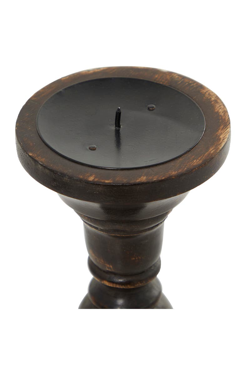 SONOMA SAGE HOME Wooden Candle Holder - Set of 3, Alternate, color, Black