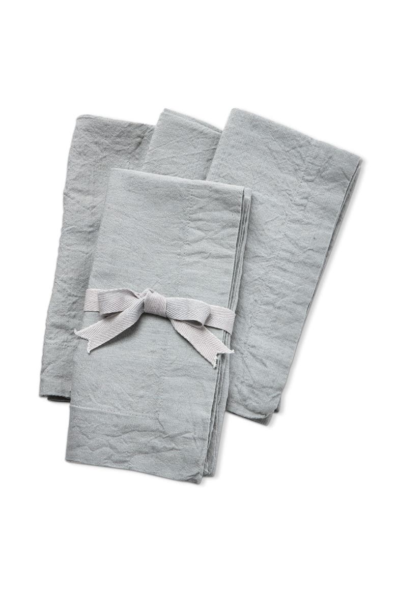 Threads Slub Napkin Set of 4, Main, color, Gray