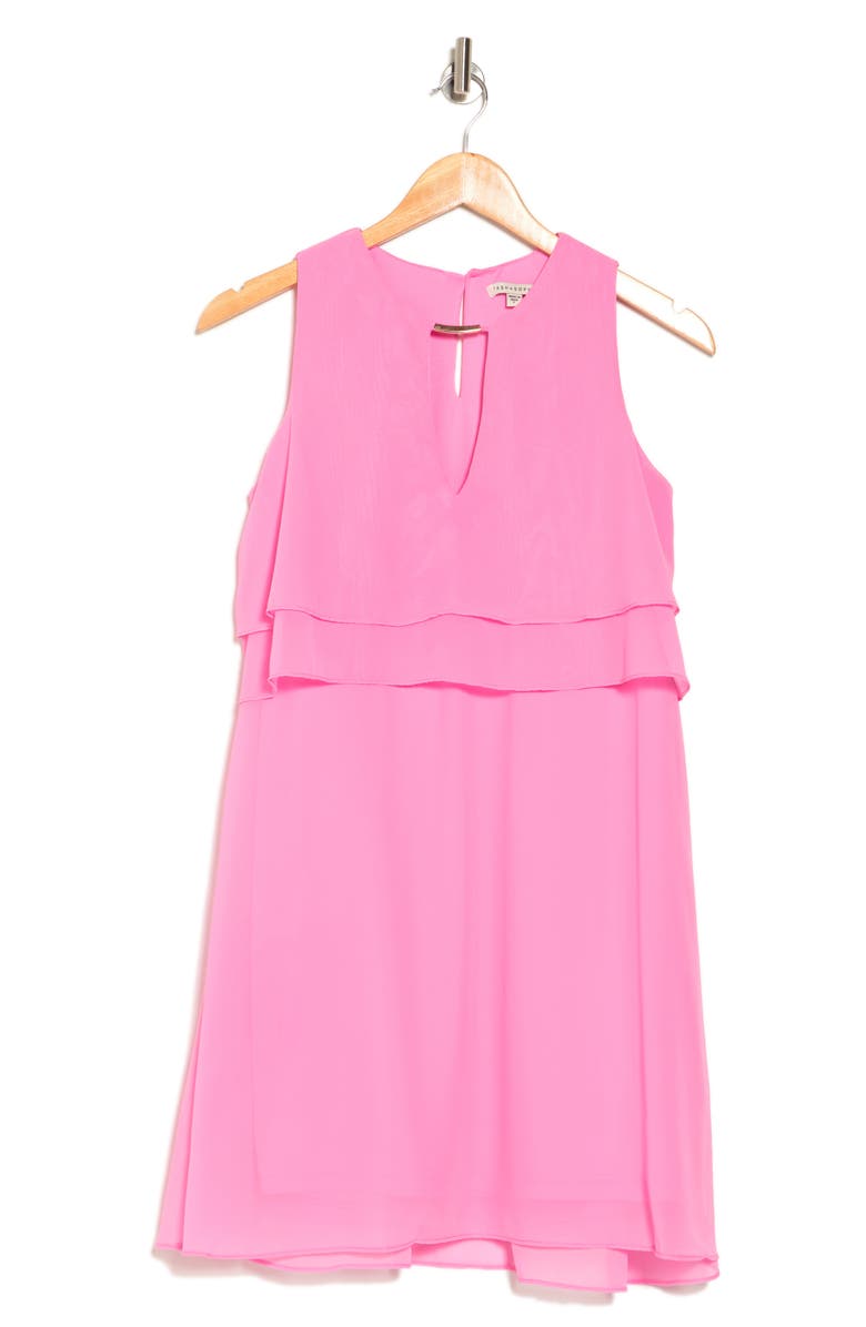 TASH AND SOPHIE Popover Chiffon Dress, Alternate, color, Pink