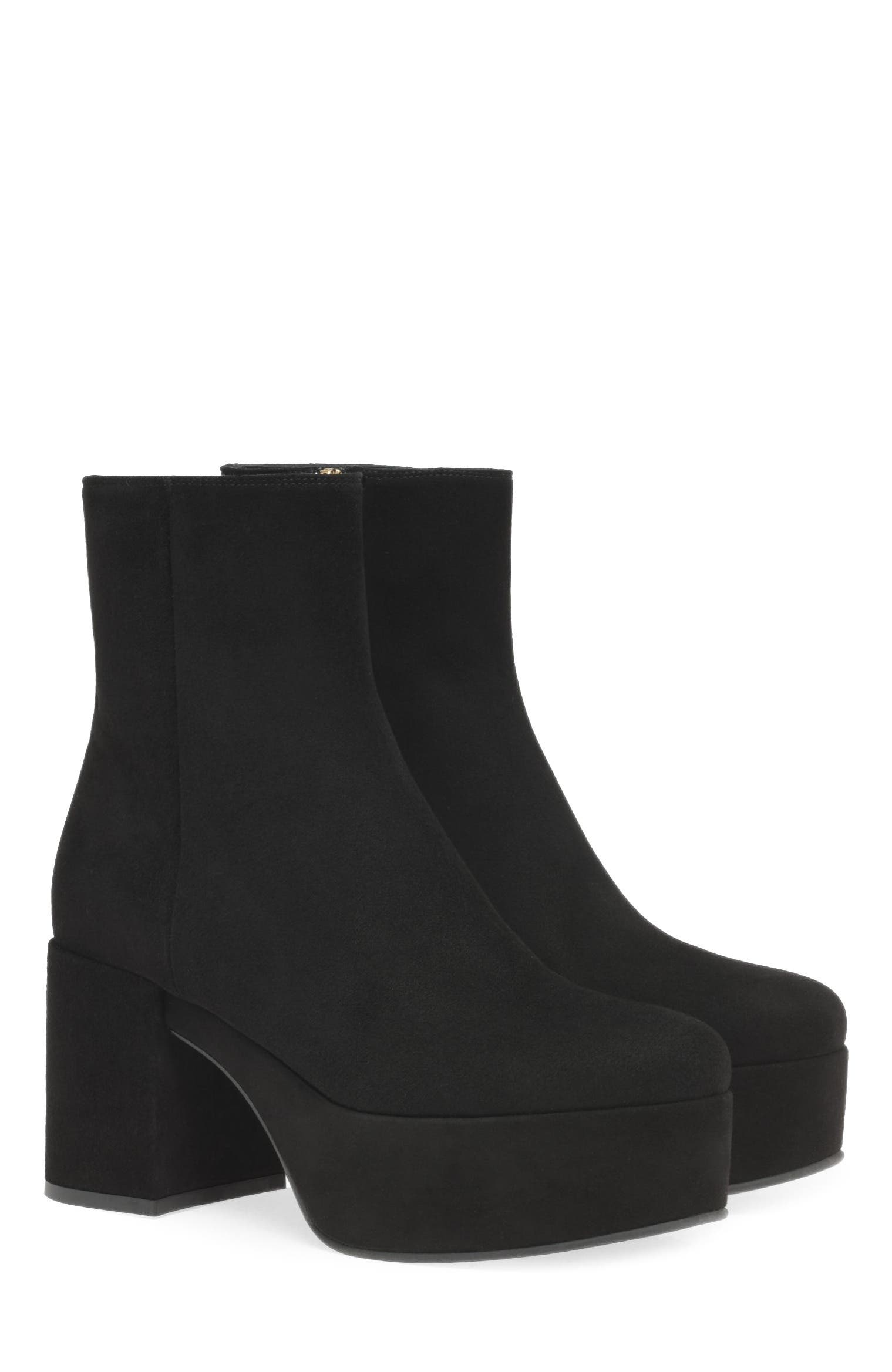 Gianvito Rossi Sally Bootie, Alternate, color, Black Suede