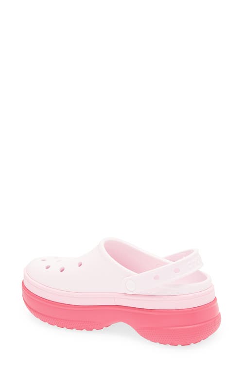 Crocs Classic Stacked Clog In Pink