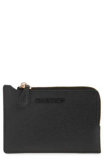 Valentino By Mario Valentino Tiny Leather Crossbody Bag In Black