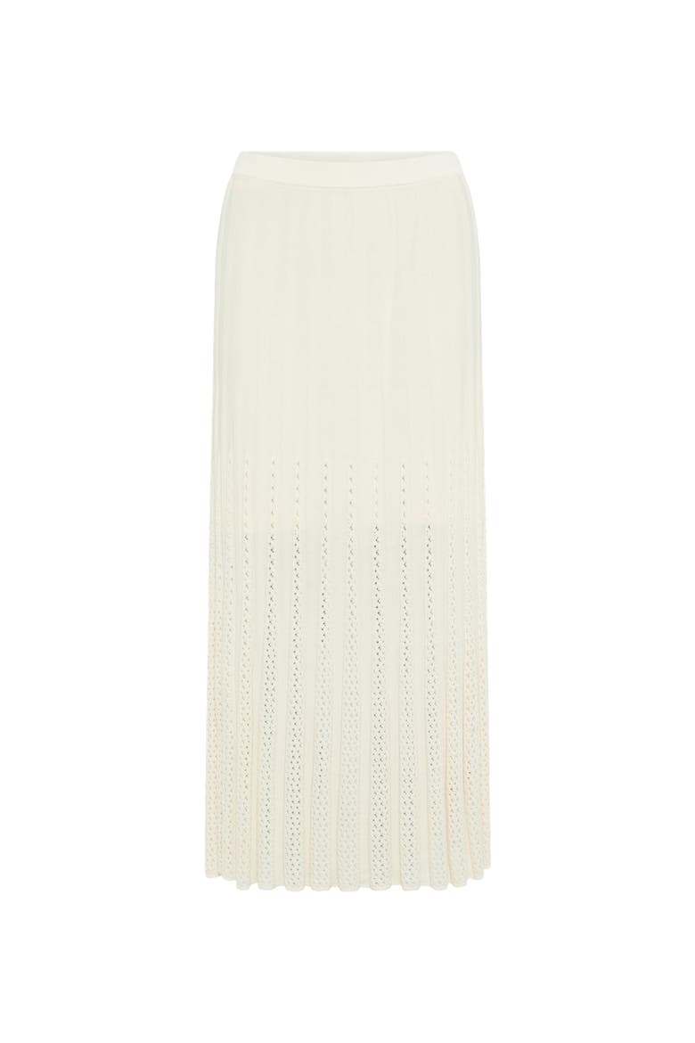 Jocelyna Ribbed Knit Midi Skirt, Alternate, color, Ecru