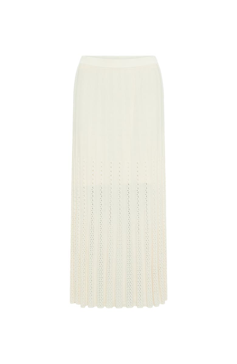 GERARD DAREL Jocelyna Ribbed Knit Midi Skirt, Alternate, color, Ecru