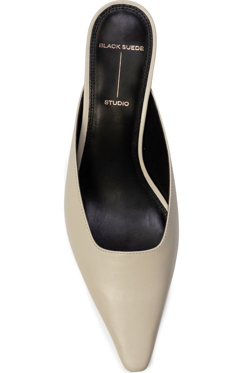 BLACK SUEDE STUDIO Logan Kitten Heel Mule, Alternate, color, Peyote