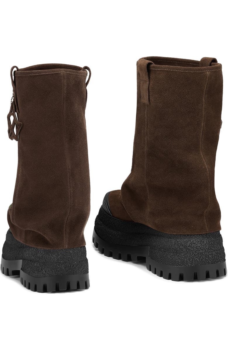 Naked Wolfe Disturb Platform Hooded Boot, Alternate, color, Chocolate-Suede