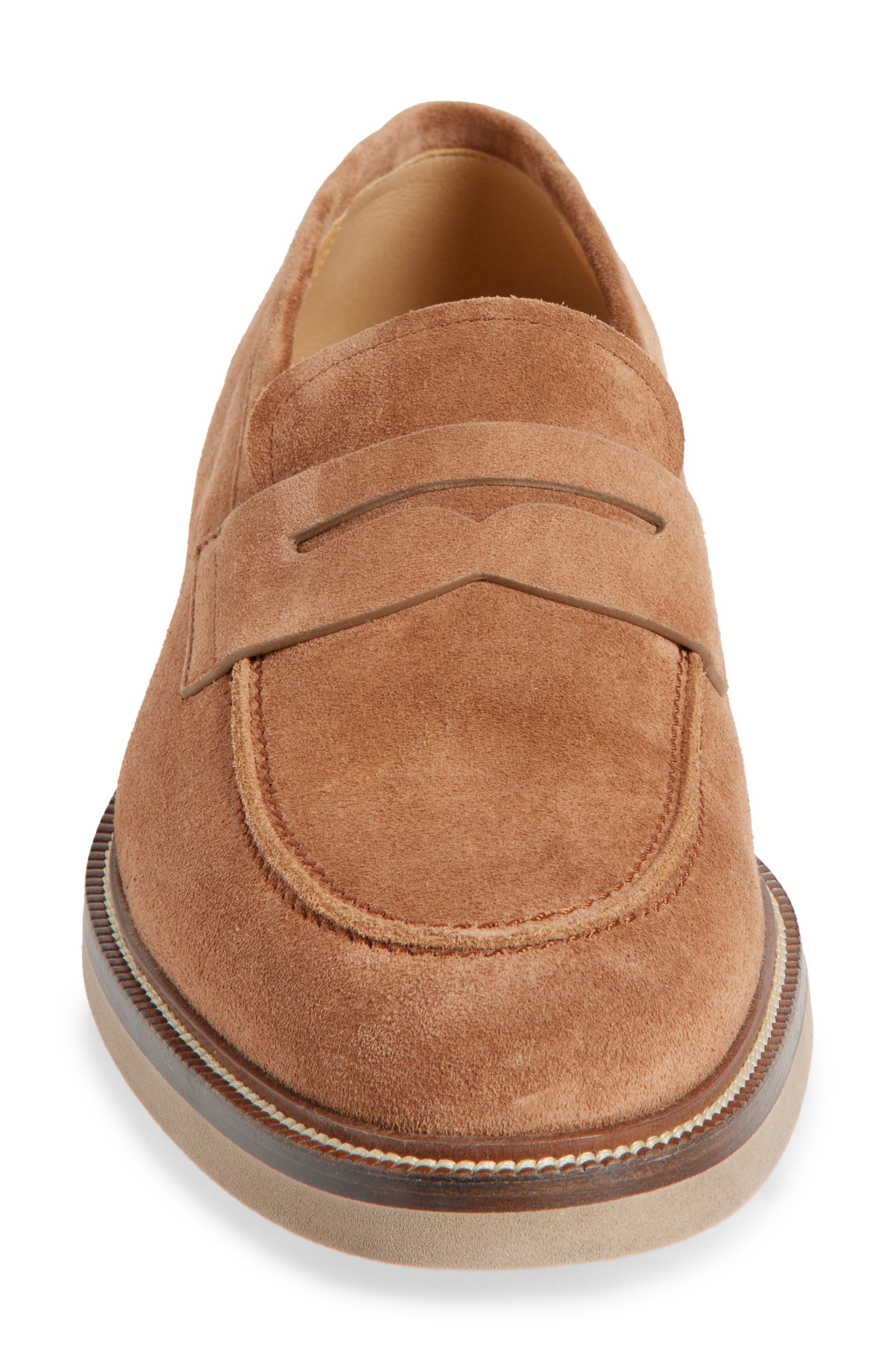 Brunello Cucinelli Penny Loafer, Alternate, color, Nut