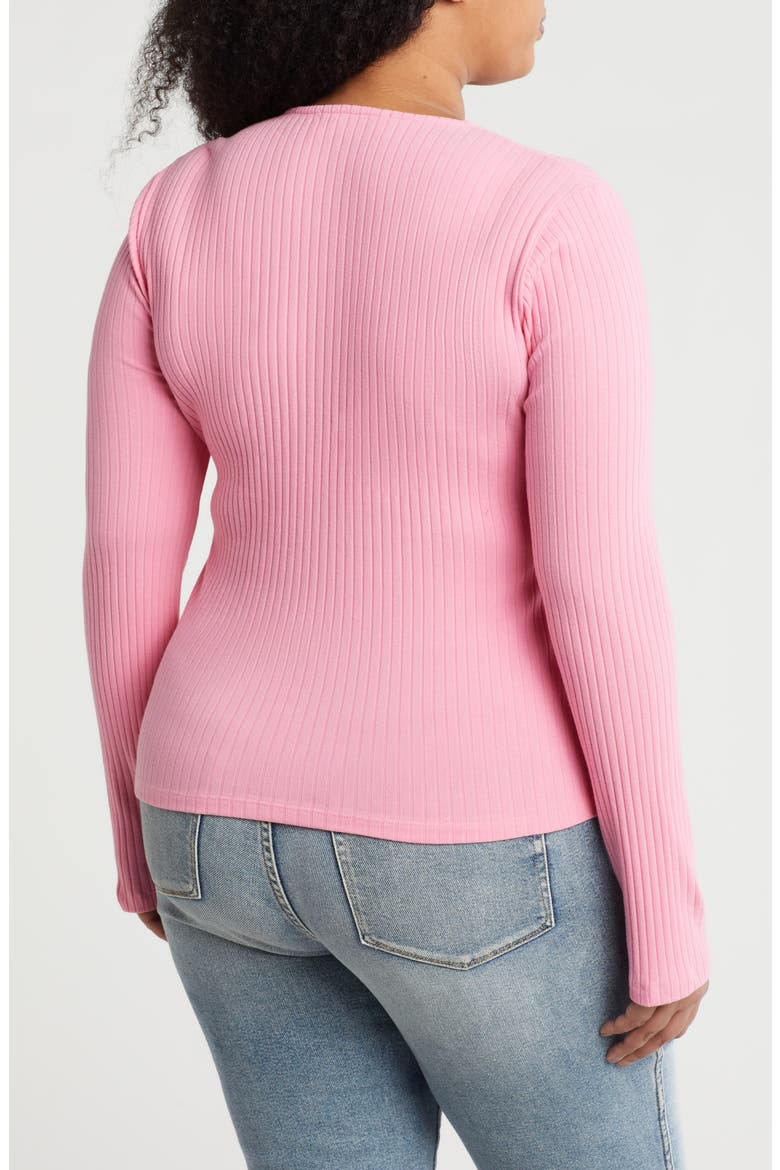 Tie Front Sweater, Alternate, color, PINK