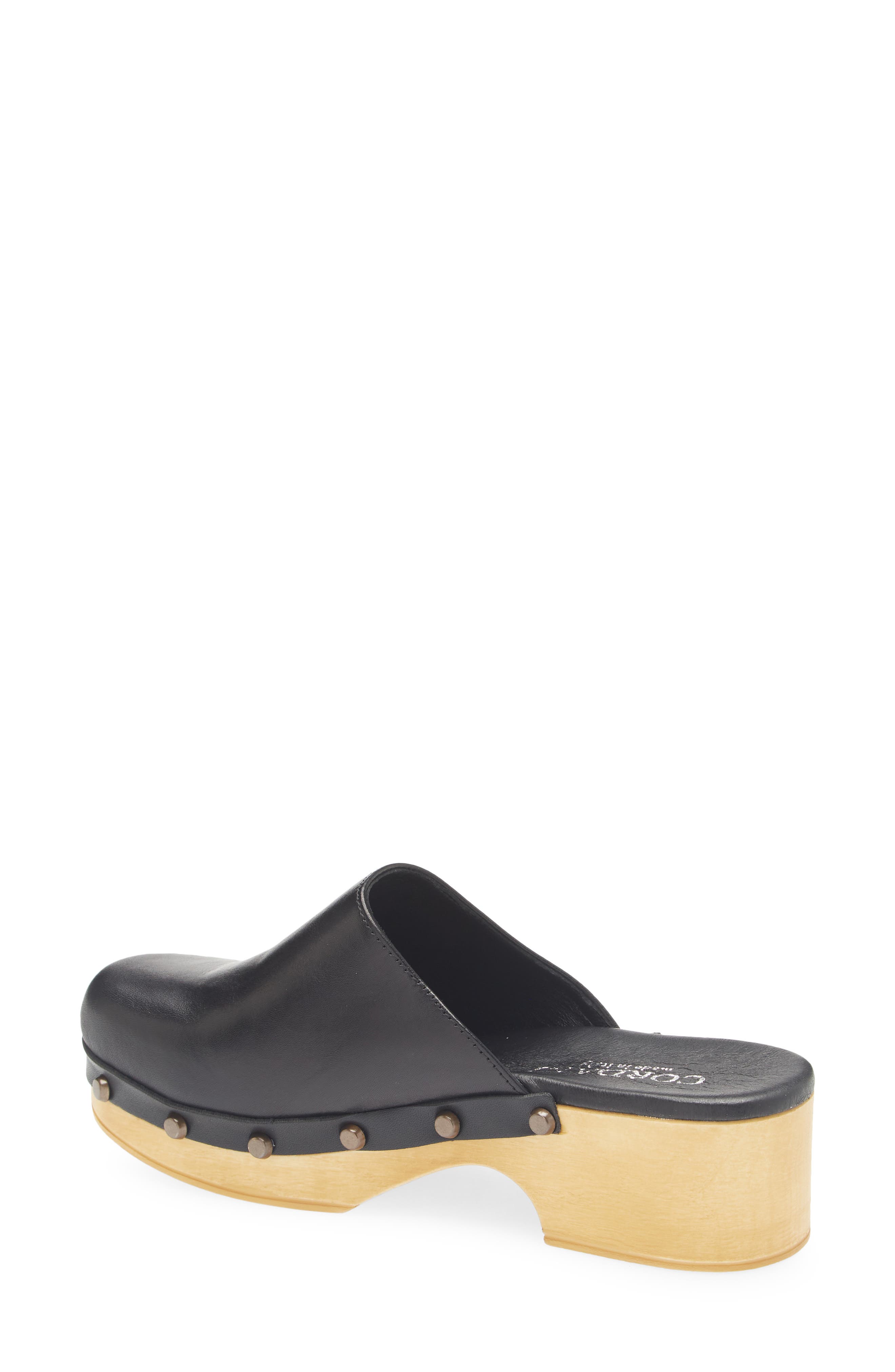 Cordani Wilka Platform Mule, Alternate, color, Black Leather
