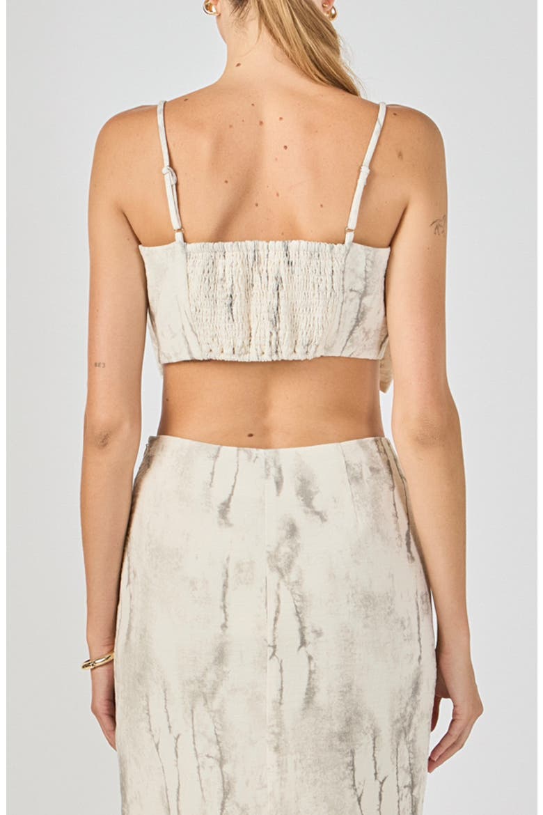 Oversized Bow Cropped Top, Alternate, color, SAND