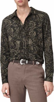 John Varvatos Lucian Jacquard Button-Up Shirt