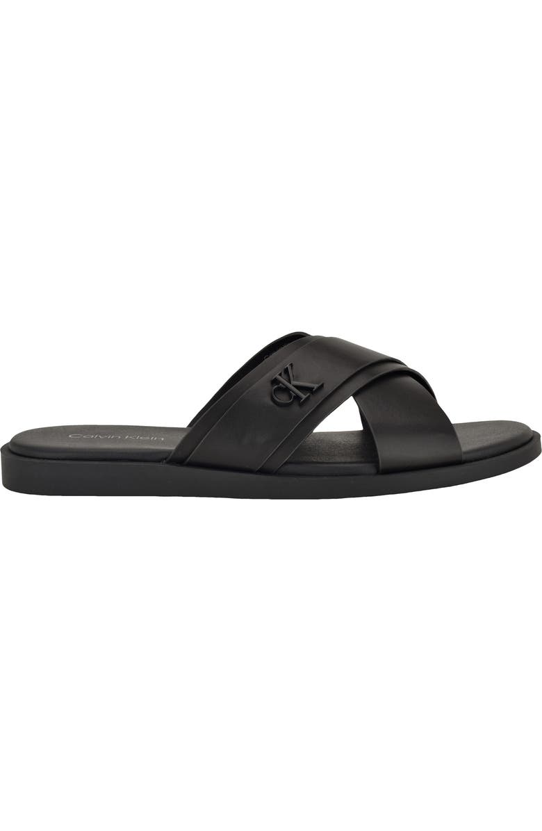 Calvin Klein Elern Slide Sandal, Alternate, color, Black