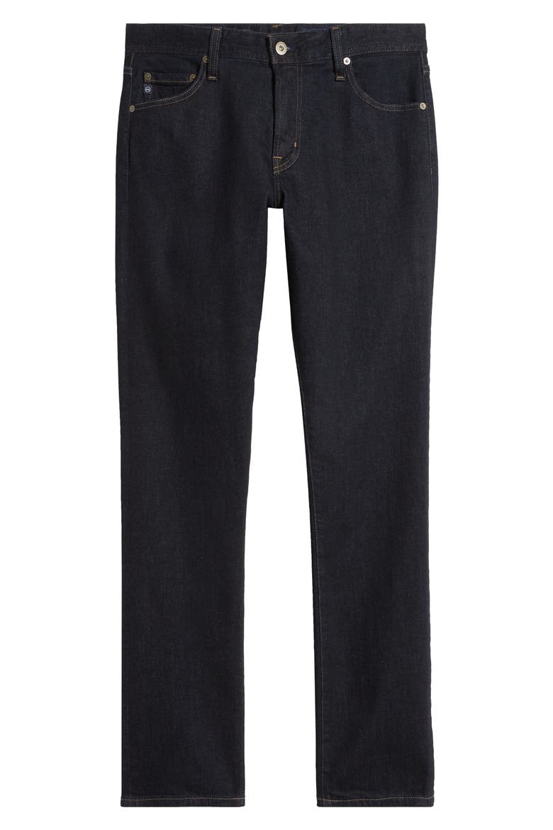 Everett Slim Straight Jeans, Alternate, color, MONUMENT