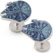 Cufflinks, Inc. Star Wars™ Millenium Falcon Blueprint Cuff Links